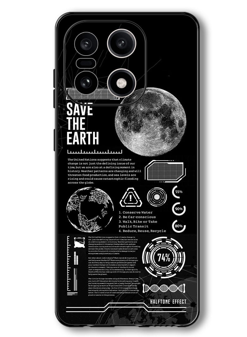 Theodor Case Compatible with OnePlus 15 6.78 Inch Protection Shockproof Bumper Cover Save The Earth - Image 1